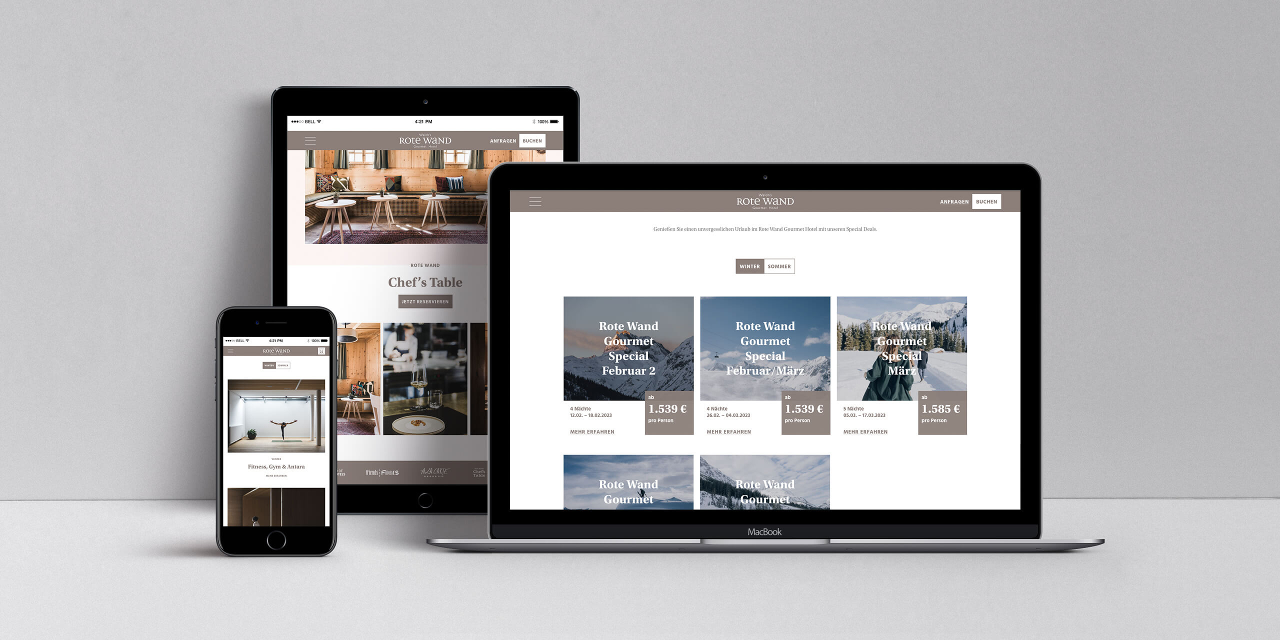 Referenz Rote Wand Gourmet Hotel Website - Baschnegger Ammann & Partner
