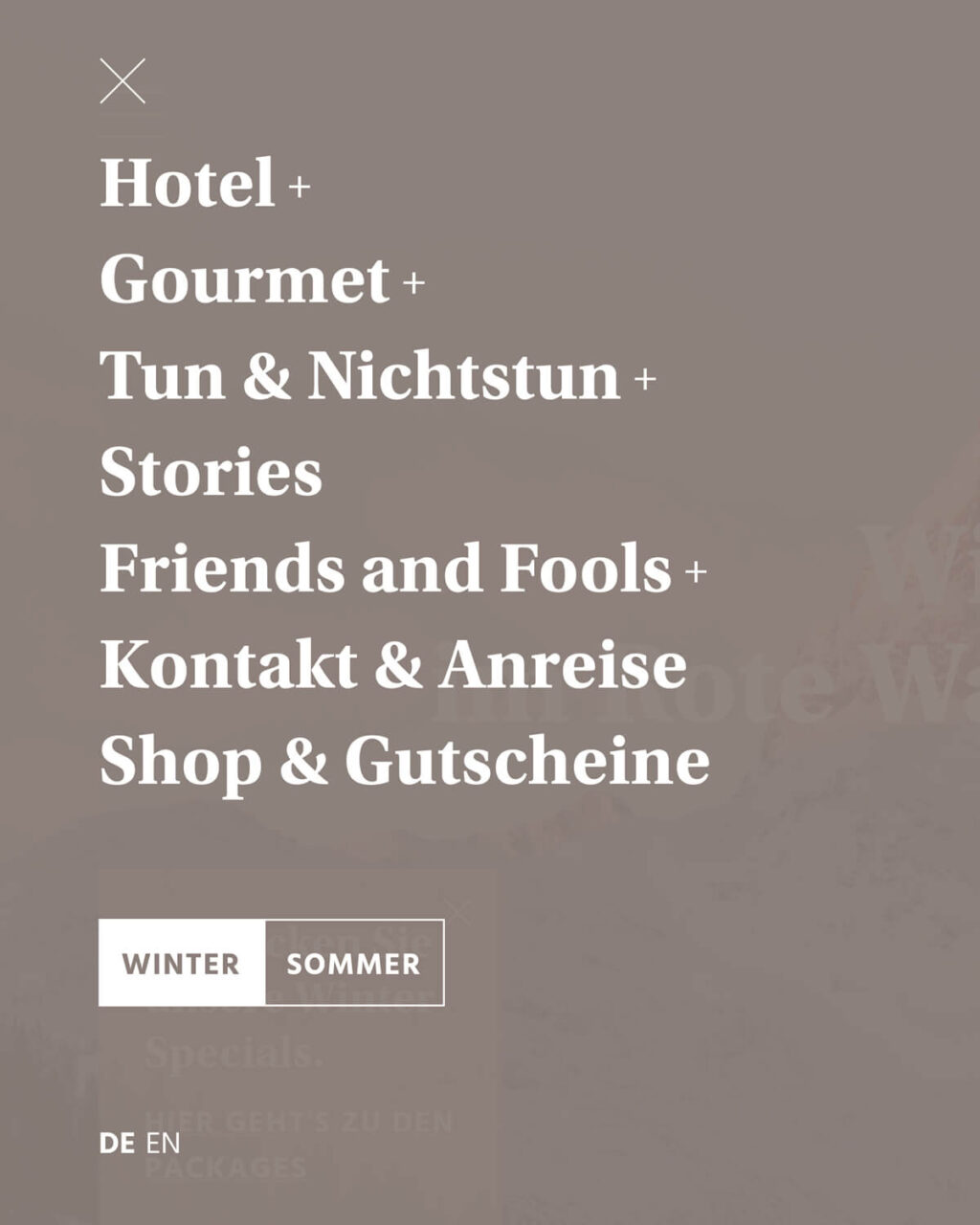 Referenz Rote Wand Gourmet Hotel Website - Baschnegger Ammann & Partner