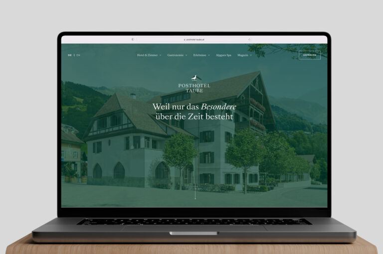 Referenz Posthotel Taube Website - Baschnegger Ammann & Partner