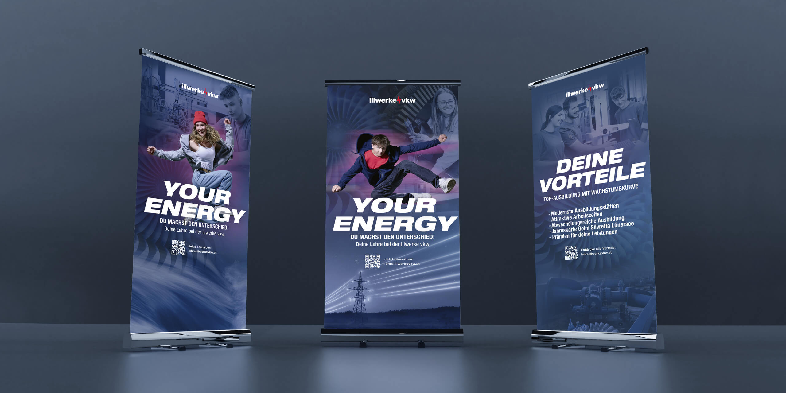 Referenz Illwerke vkw Lehrlingskampagne Your Energy - Baschnegger Ammann & Partner