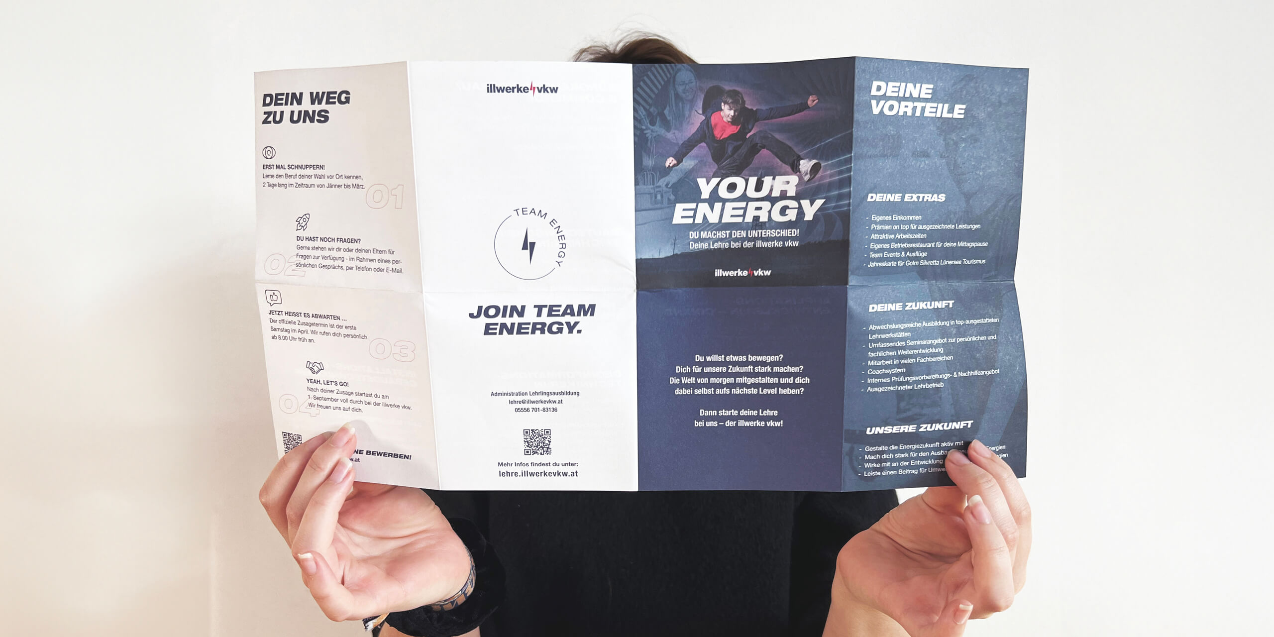 Referenz Illwerke vkw Lehrlingskampagne Your Energy - Baschnegger Ammann & Partner